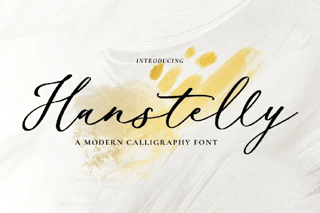 Hanstelly font