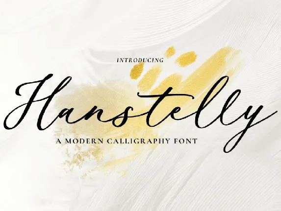 Hanstelly font