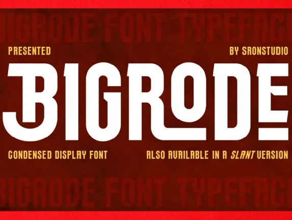 Bigrode font