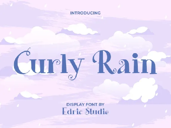 Curly Rain font