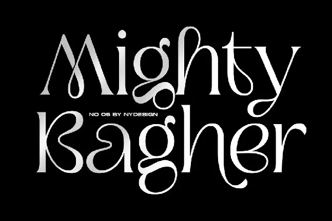 Mighty Bagher font