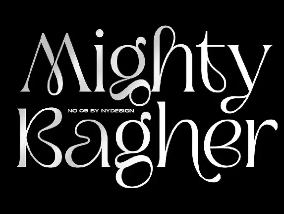 Mighty Bagher font