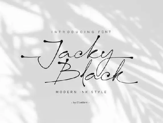 Jacky Black Handwritten font