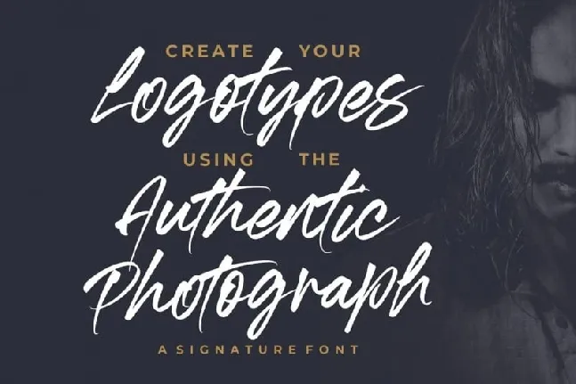 Authentic Photograph Signature font