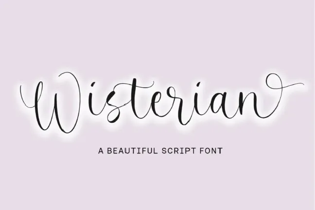 Wisterian font