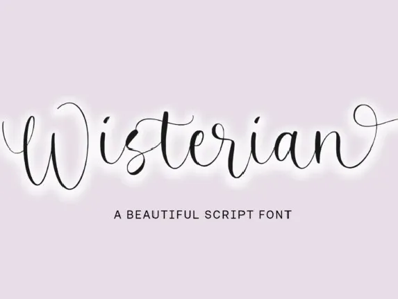 Wisterian font