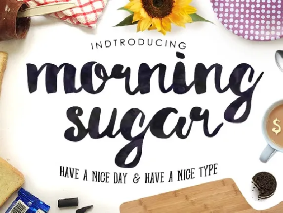 Morning Sugar Typeface + Extra font