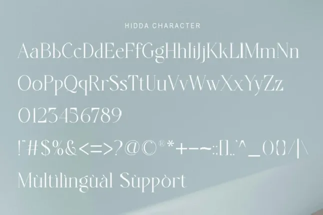 Hidda font