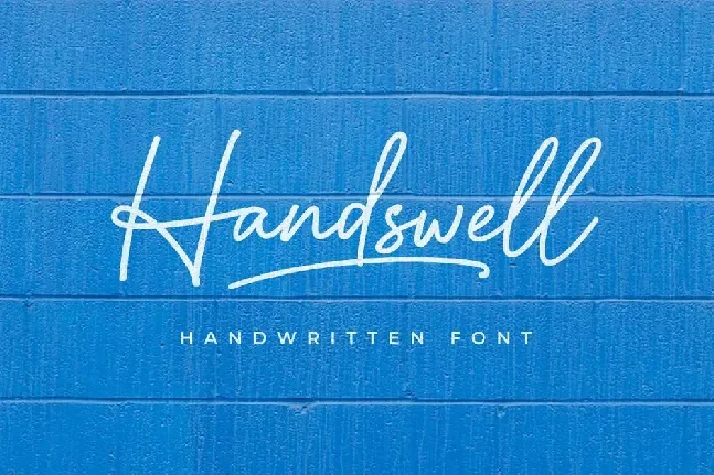 Handswell font