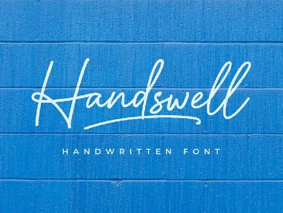 Handswell font