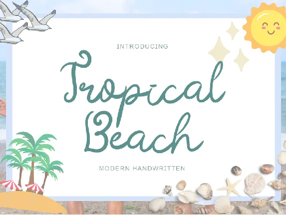 Tropical Beach font