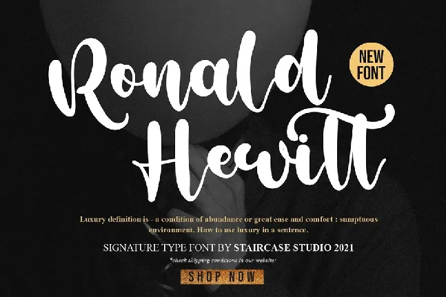 Ronald Hewitt font