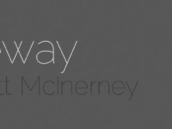 Raleway font