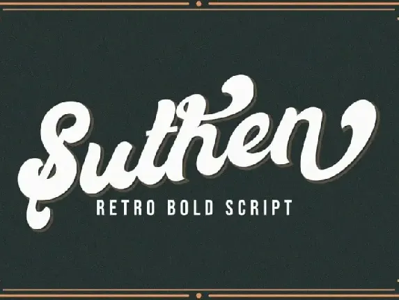 Suthen Bold Script font