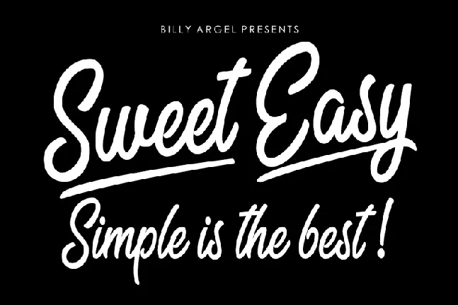 Sweet Easy Free Download font