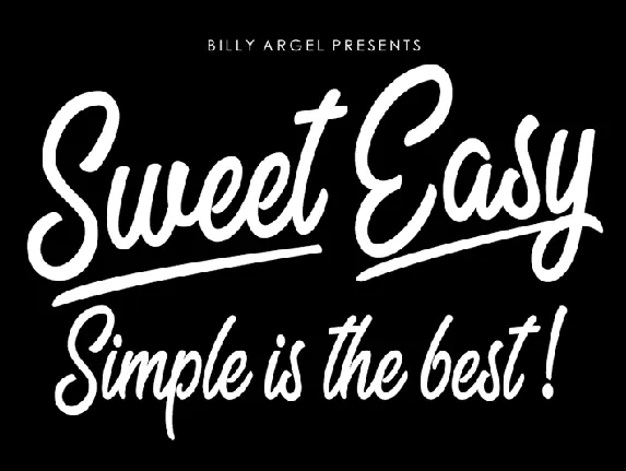 Sweet Easy Free Download font