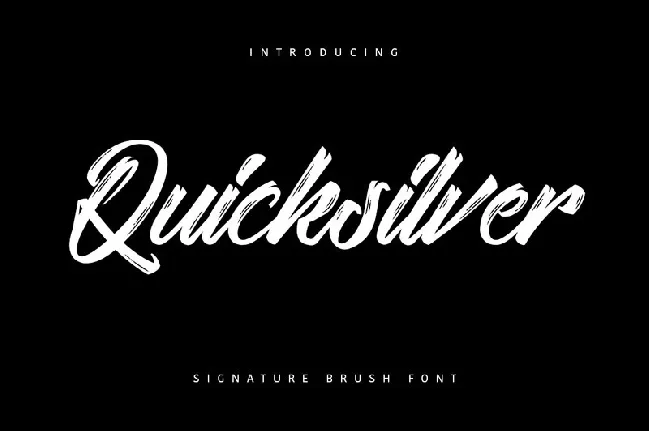 Quicksilver font