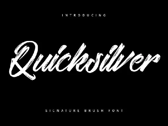 Quicksilver font