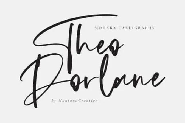 Theodorlane Calligraphy font