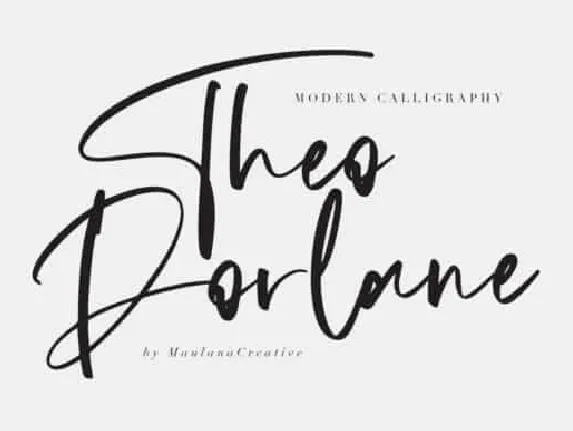 Theodorlane Calligraphy font