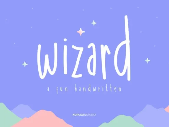 Wizard Display font