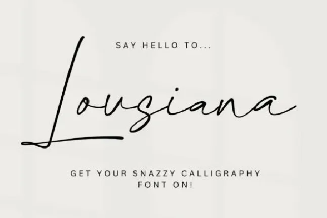 Lousiana font