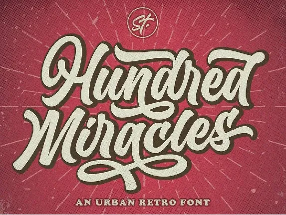 Hundred Miracles font