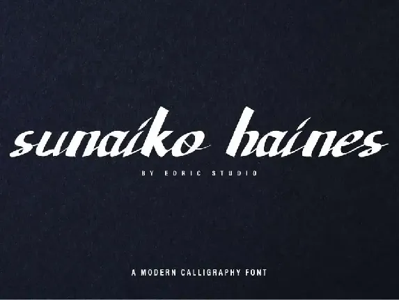 Sunaiko Haines Demo font