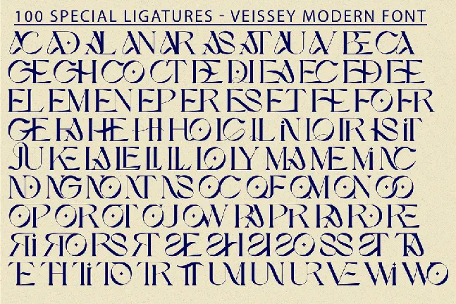 VEISSEY MODERN DEMO font