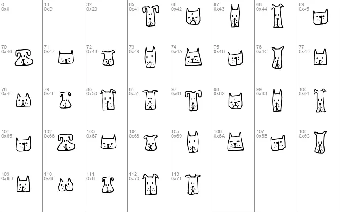 Cats and Dogs font