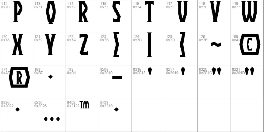 Praetorium BB font