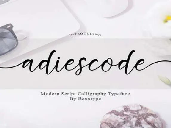 Adiescode font