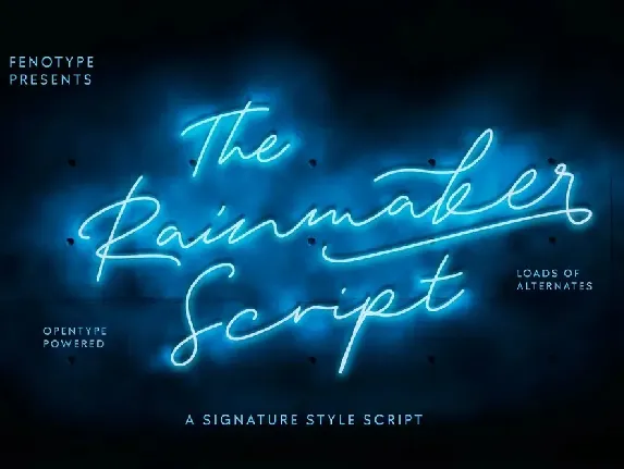 Rainmaker font