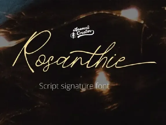 Rosanthie Script font