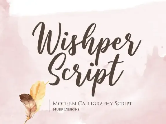 Wishper Script font