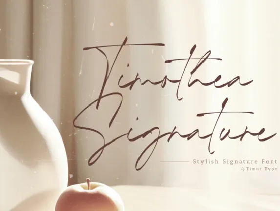 Timothea Signature font