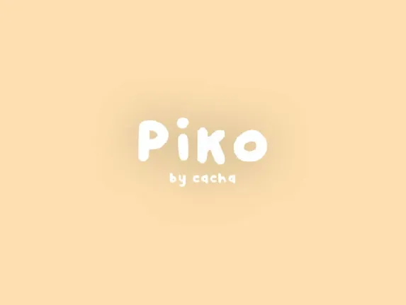 Piko Display font