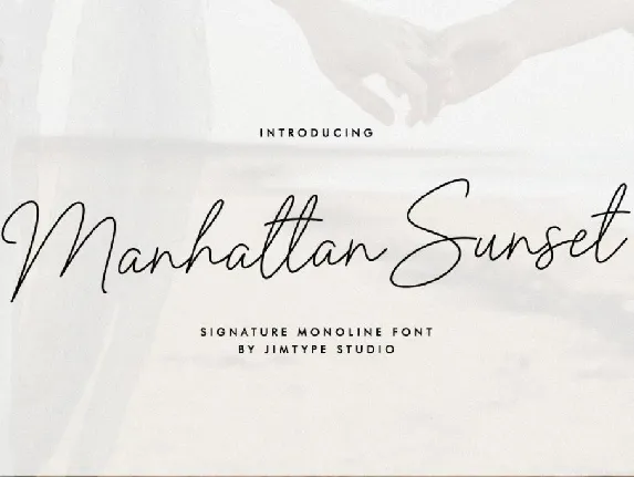 Manhattan Sunset DEMO font