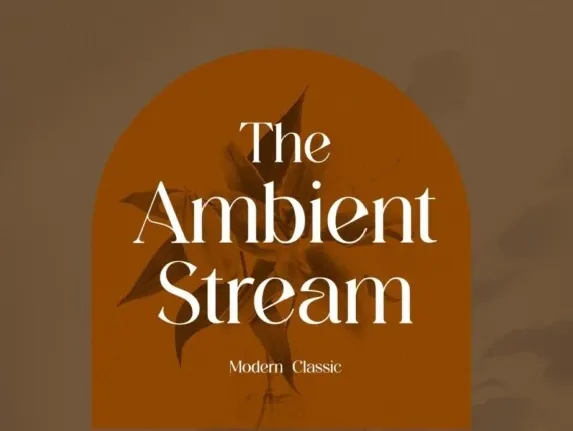 The Ambient Stream font