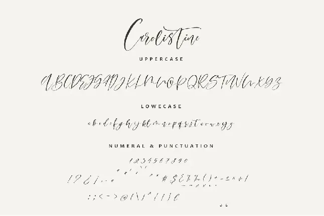 Carolistine font