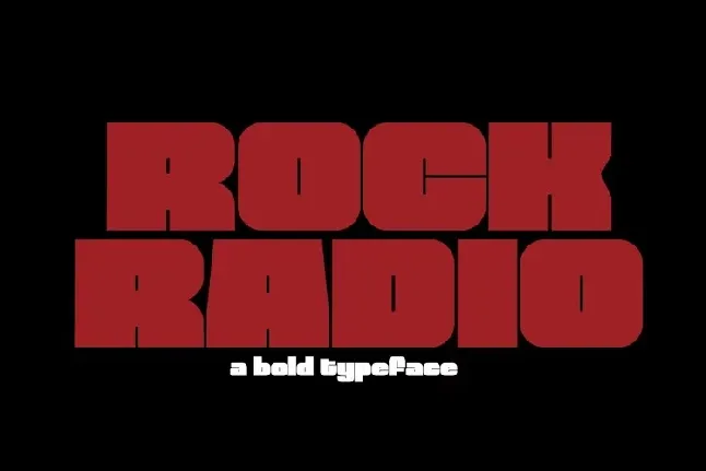 Rock Radio font