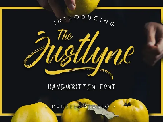 Justlyne Brush font