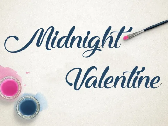 Midnight Valentine font