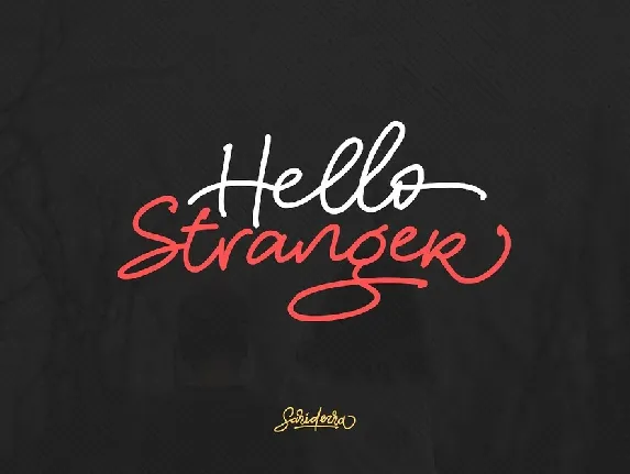 Hello Stranger Free font