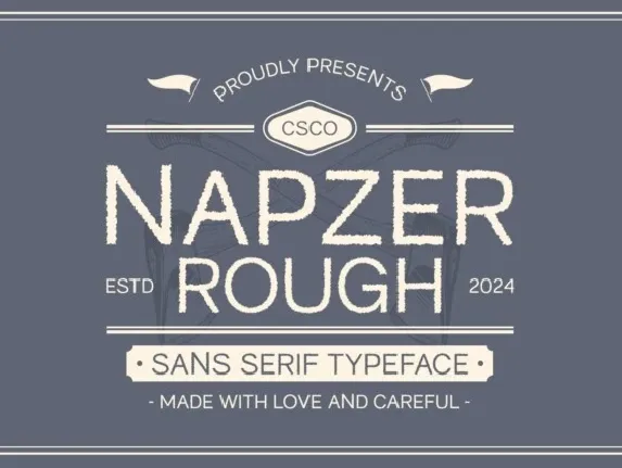 Napzer Rough font