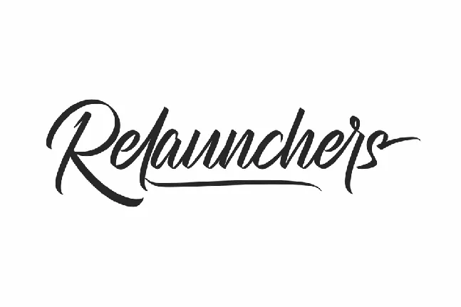 Relaunchers Demo font