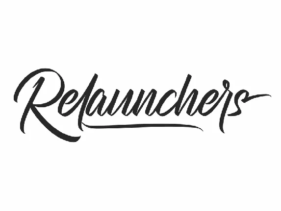 Relaunchers Demo font