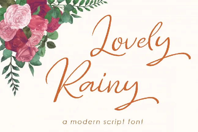 Lovely Rainy font