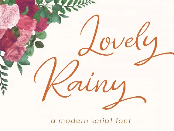 Lovely Rainy font