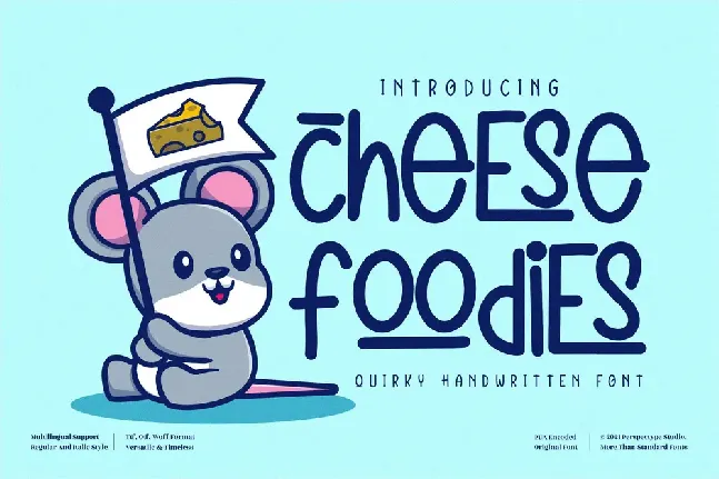 cheese foodies font